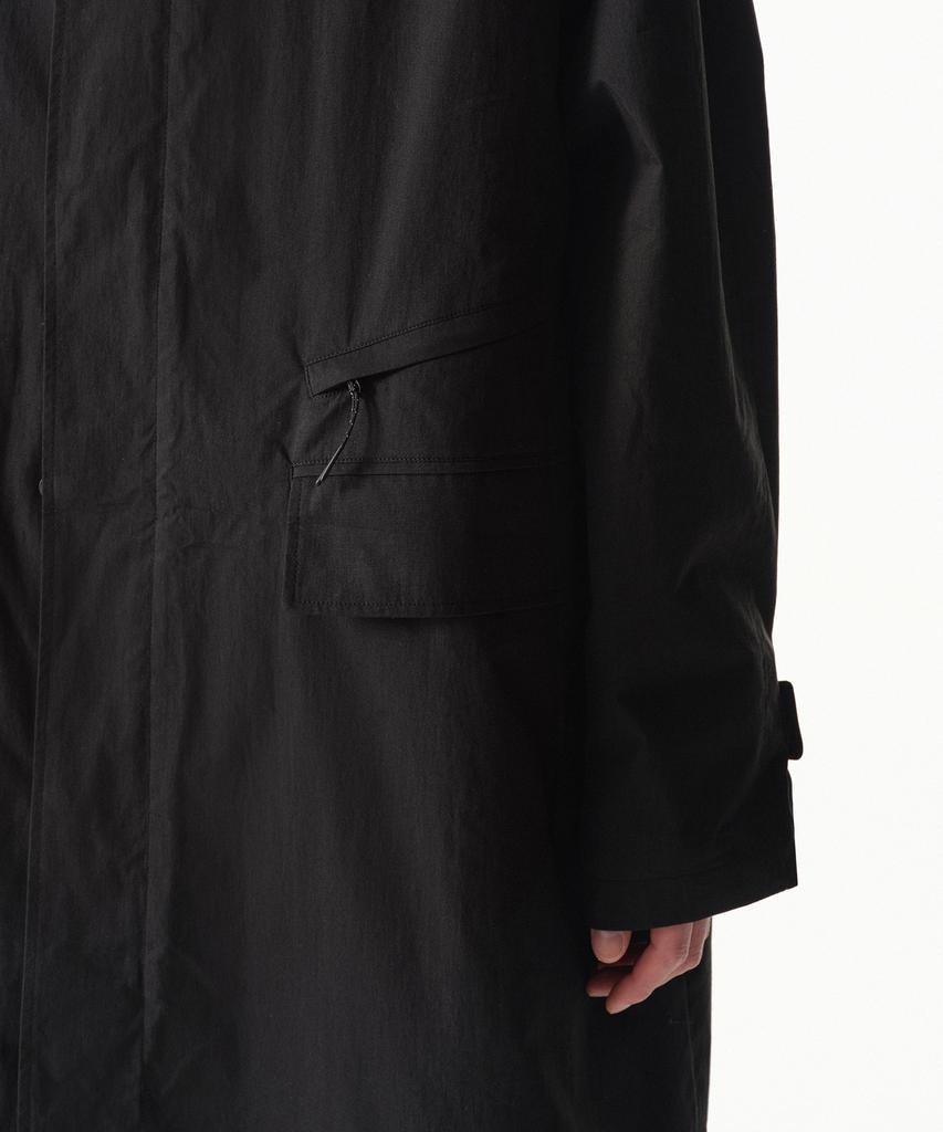 Musinsa Standard [City Leisure] Cn Oversized Balmacaan Trench Coat [Black]