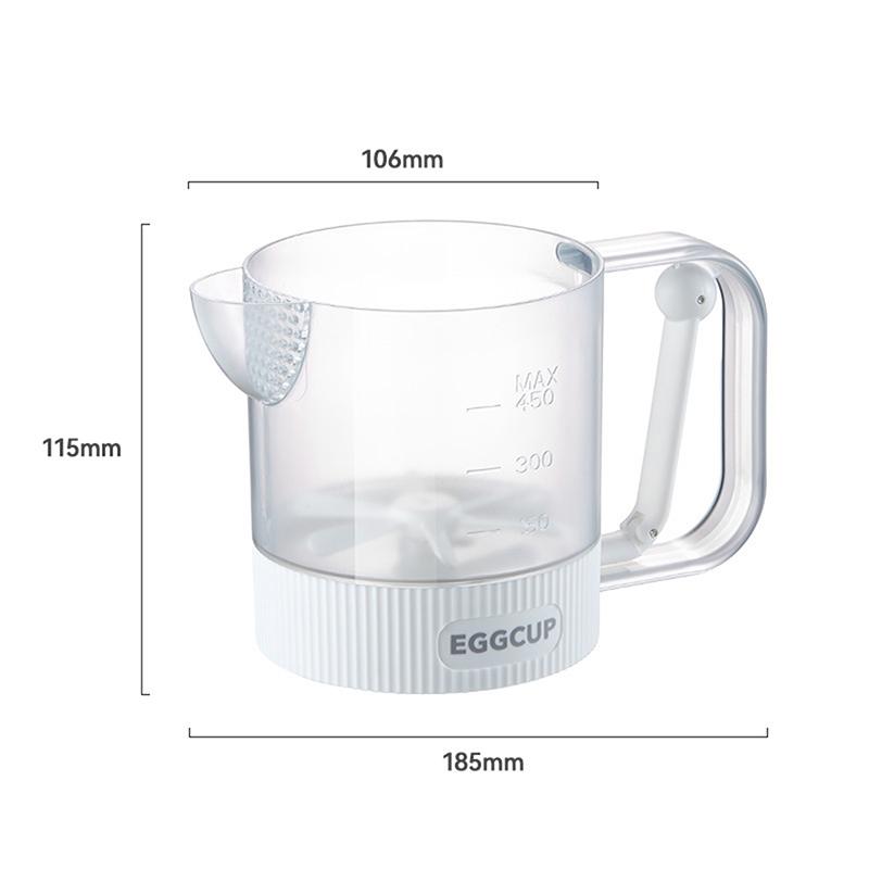 

Salad Dressing Shaker Bottle Semi-Automatic Stirring Cup For Kitchen Egg Beater Liquid Mixing Cup Vinaigrette Dressing Bottle белый