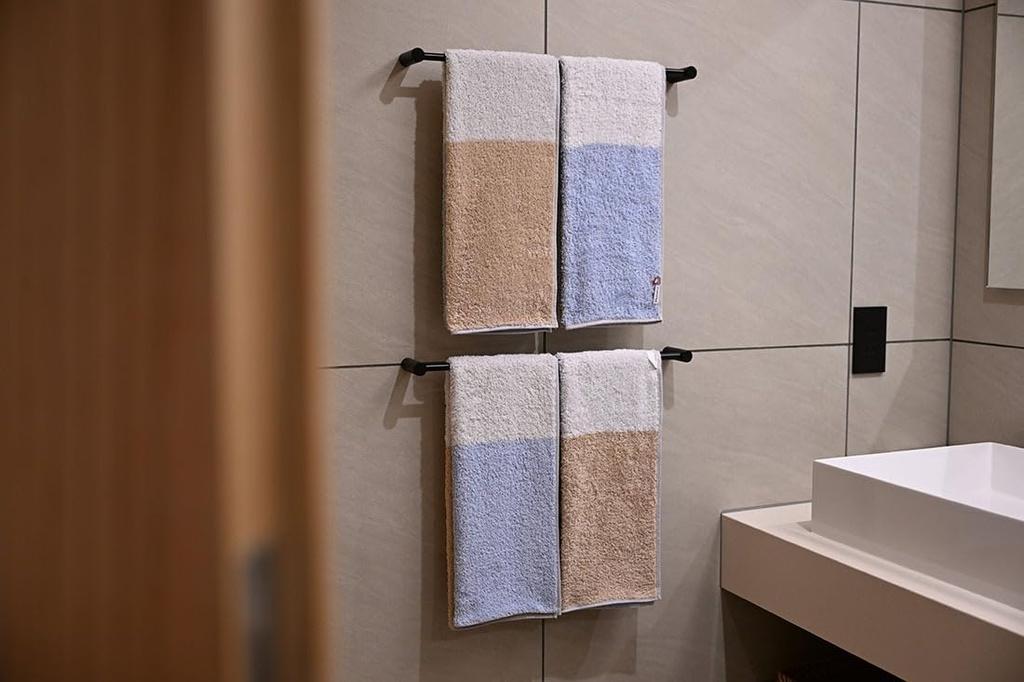 Mustakivi Iroha Face X by Fujio Imabari Bathroom Gift Towel, 34.5 81.5 Cm, Ishimoto, 100% Cotton, Towel, Towel,