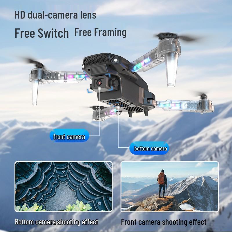 E99D Drop-Resistant Folding Drone Quadcopter with HD Aerial Photography and E88D Light Remote Control for Kids.