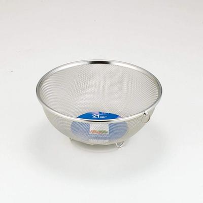 Yoshikawa Edelstahl mit Ring und Mizulead II SH8622 Kugelförmiges Sieb, 21cm, 18-8 Stahl, Füße, Serie, Tsubame-Sanjo, Japan,