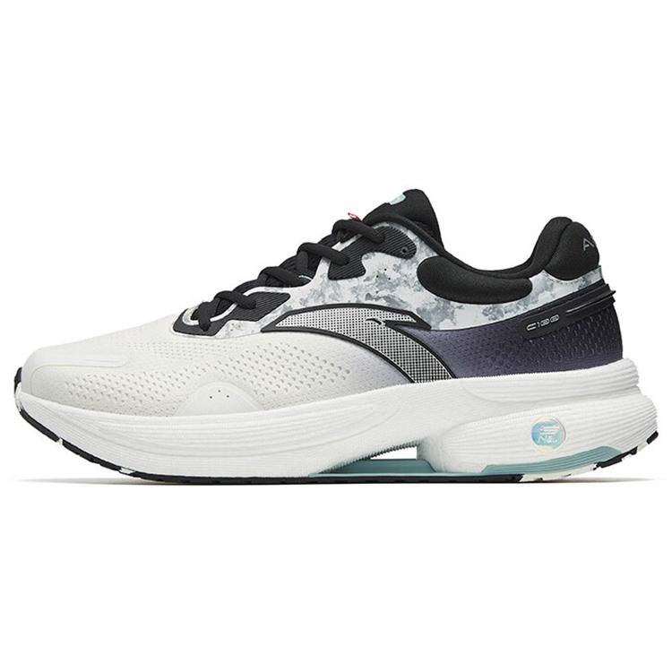 

New Anta C100 Cushioning Anti Slip And Wear Resistant Low Top Running Shoes Men s White Black 112245586-4 40.5