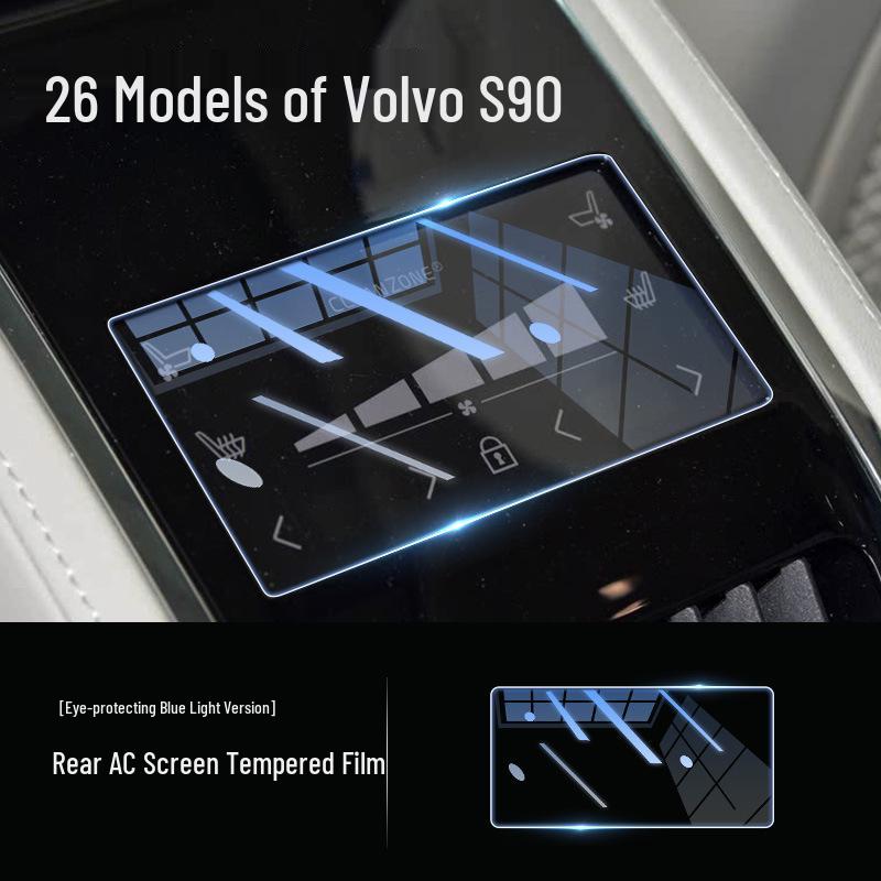 Volvo S90 Central Control Navigation Tempered Glass Screen Protector - Interior Accessory for 26 Models