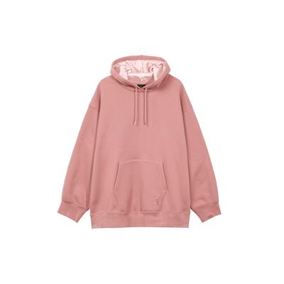 Flight Einfarbig Lässig Locker Plus Samt Sweatshirt Damen Oberteile Sternenstaub-Rot FB5111-618