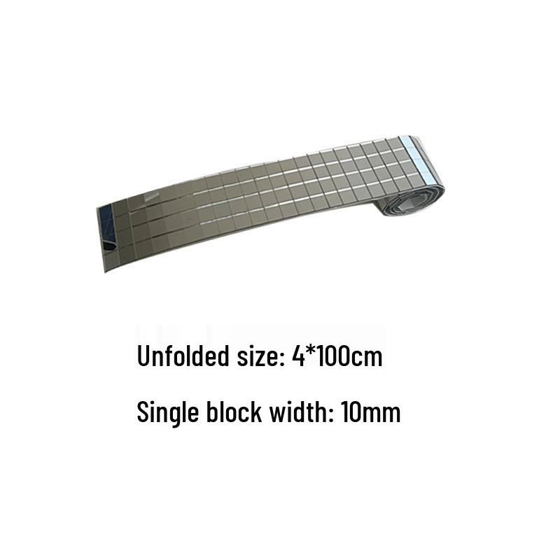 Self-Adhesive Waterproof Mosaic Mirror Frame Sticker for Bathroom Decor