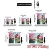 2pcs   2D FLAT PRINTING Curtains (Without Rod) Spring Serenity(1) Modern Curtains Polyester Easy Install Curtains Gifts Perfect