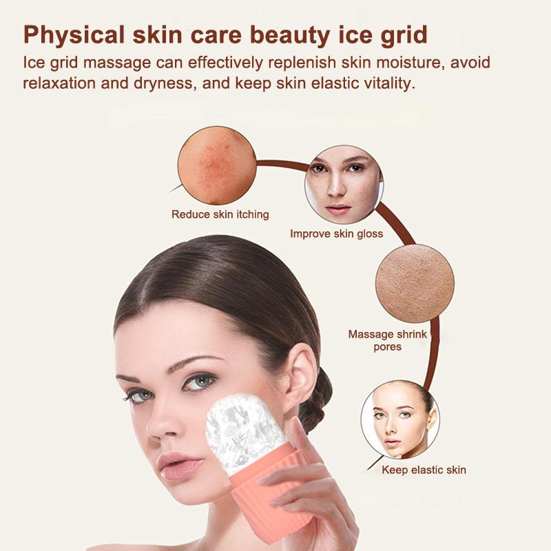 Ice Ball Face Roller Silicone Ice Mold Face Roller Skin Care Lifting Firming Face Skin Reusable Facial Skin Care Tools