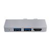 6-in-1 Docking Station Type-C Male To HDMI-compatible SD for MicroSD USB Hub High Speed Transmission for Surface Pro 8/9/X