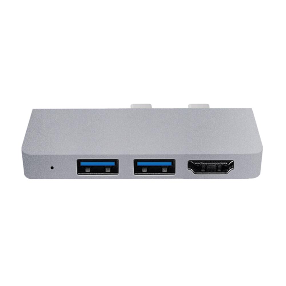 6-in-1 Docking Station Type-C Male To HDMI-compatible SD for MicroSD USB Hub High Speed Transmission for Surface Pro 8/9/X