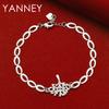 New 925 Silver 8 Inches Classic Tree of Life Bracelet For Women Charm Jewelry Accessories Wedding Party