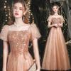 Elegant 2026 Women's Summer-Autumn Evening Gown: Slimming Dress for Banquets and Socialite Gatherings
