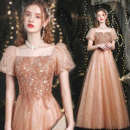 Elegant 2026 Women's Summer-Autumn Evening Gown: Slimming Dress for Banquets and Socialite Gatherings