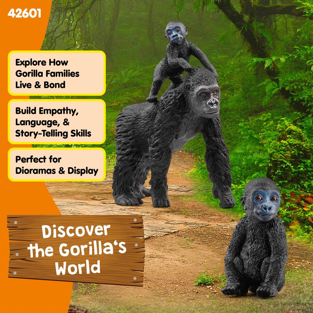 Schleich Wildlife Gorilla Family 42601
