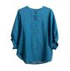 Leisure Shirts Button  Top Lady Loose Long Sleeve Oversized Shirt Womens Blouses Casual