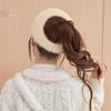 Autumn and Winter Duck Tongue Empty Top Women's Hat Plush Baseball Cap Cycling Cold and Warm Casual Wool Hat