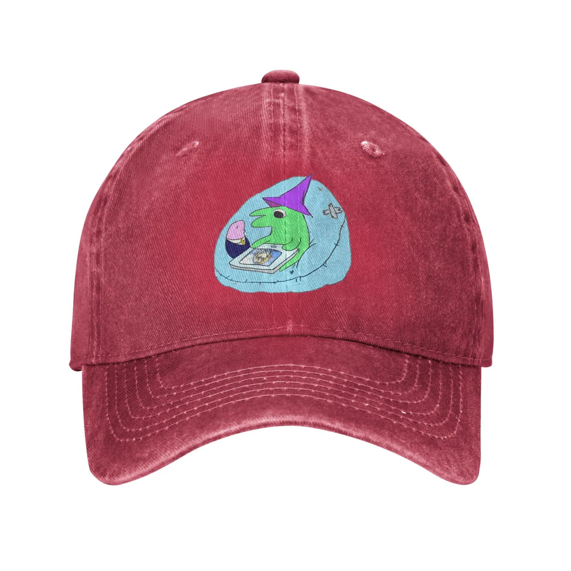 WRC Washed Denim Cap Casual Baseball Caps Adjustable Hat Summer Unisex Baseball Hats One Size