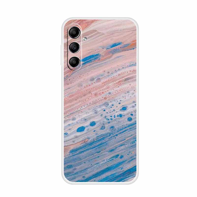 For Samsung Galaxy A14 A34 A54 5G Marble Soft Case Silicone TPU Phone Back Cover Coque for Samsung A 54 34 14 4G Cartoon Fundas