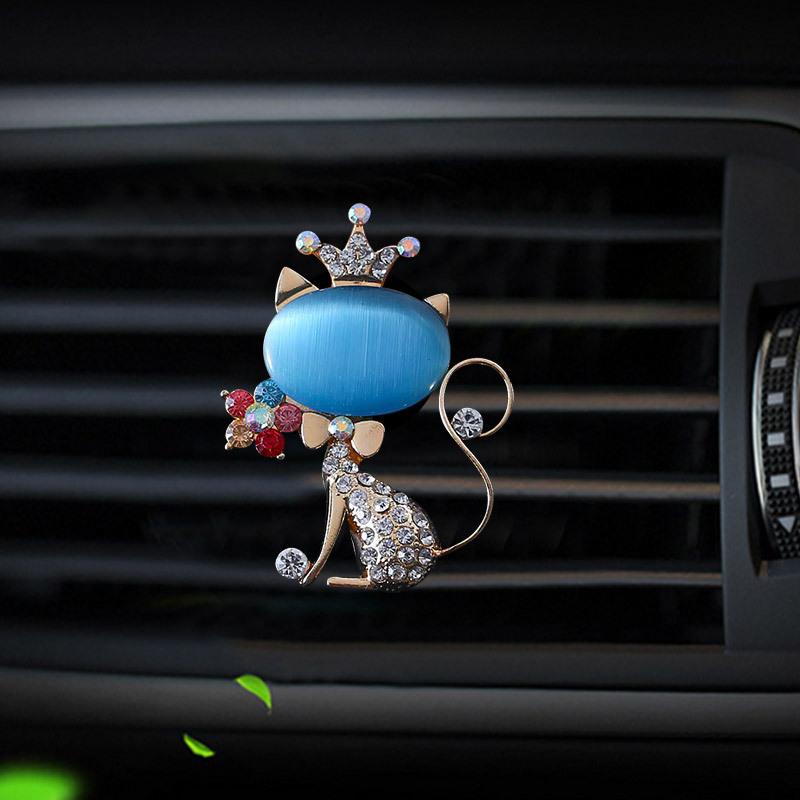 Fox style car air freshener perfume bottle diffuser in the car auto Air conditioner outlet vent air Perfume clip синий