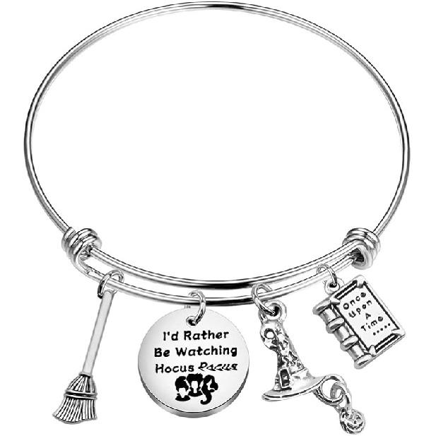 ENSIANTH Wizard Movie Inspired Gift I d Rather Be Watching Movie Fans Bracelet Halloween jewelry Bracelet