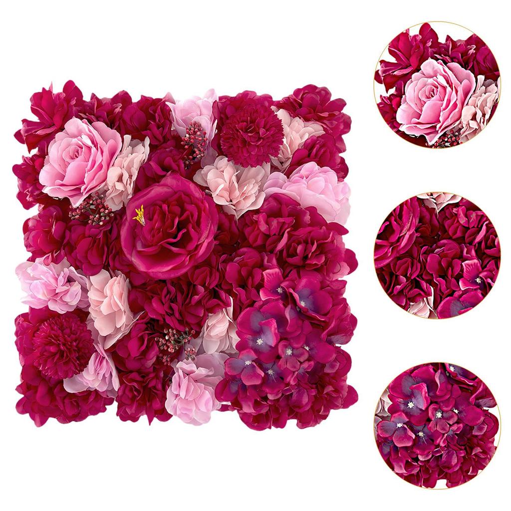 Flower Wall Panel Romantic Banquet DIY Background 13.78inchx13.78inch Table Runner Decor for Wedding Event Stage Ceremony Home