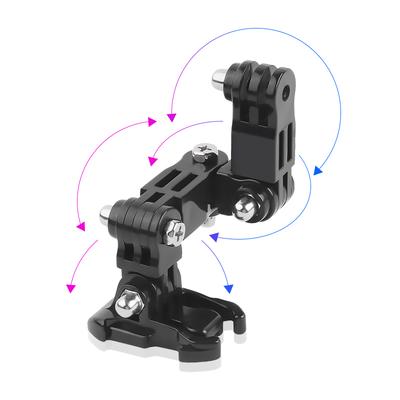 Für GoPro hero6/5/4 Motorrad Helm Kinn Halterung Plattenspieler Taste Montieren Action Cam Zubehör