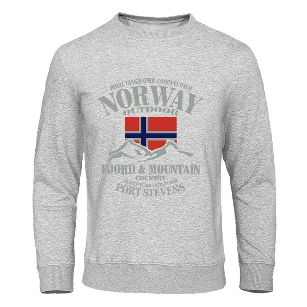 Norway Fjord Mountain Prints Hoodies Forautumn Street S-Xxl Hoodie Loose Fashion Hoody Cartoons Casual Clothing Women