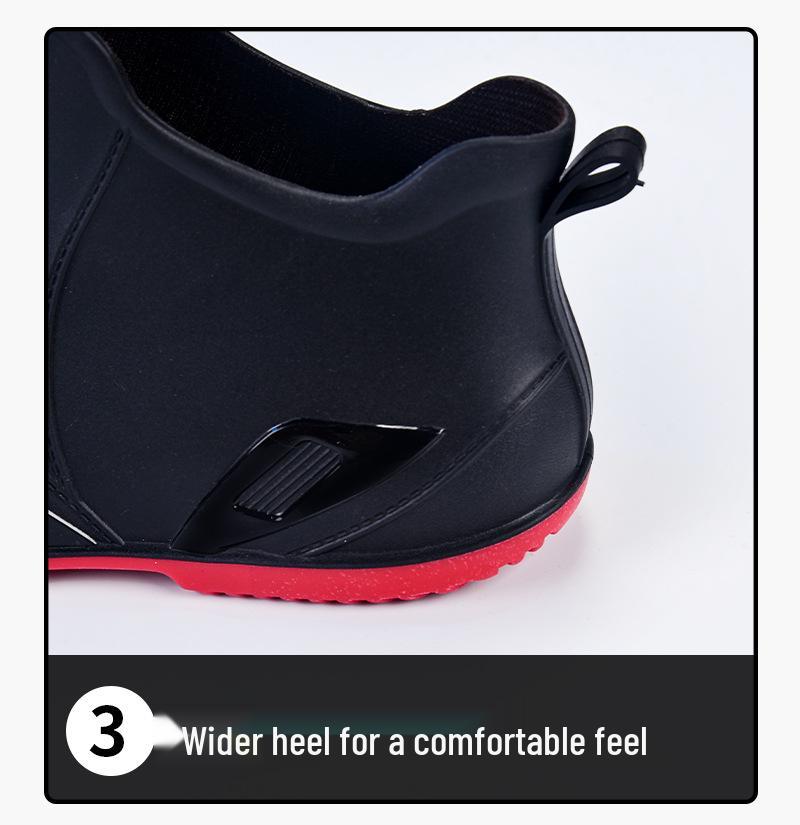 Frühling/Sommer Herren Bequeme Wasserdichte Rutschfeste Regenstiefel - Kurzer Schaft, Dicke Sohle, Ideal für Küchenarbeit und Angeln