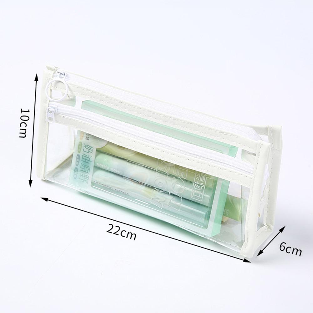 Wasserdichtes Mäppchen PVC Schreibwarentasche Einfache Aufbewahrungstasche für Schreibwaren Geschenk