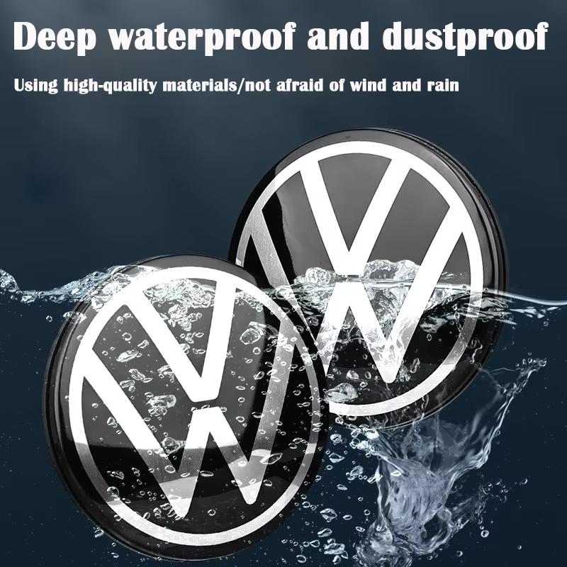 3B7601171 Floating Wheel Center Caps Hub Cover 4pcs 56mm 65mm For Volkswagen VW Golf 5 6 7 Passat B6 B7 B8 Tiguan Polo Jetta GTI QX1