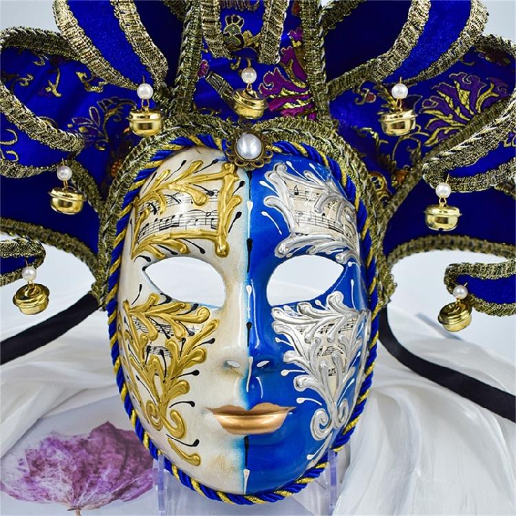 Masquerade Mask for Men Women Venetians Jester Mask Halloween Cosplay Party Costume Cosplay Mask for Wall Decorations