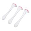 3 Pcs Face Muscle Massage Roller Deep Relaxation Relieve Fatigue Silicone Facial Eye Massage Roller Pink