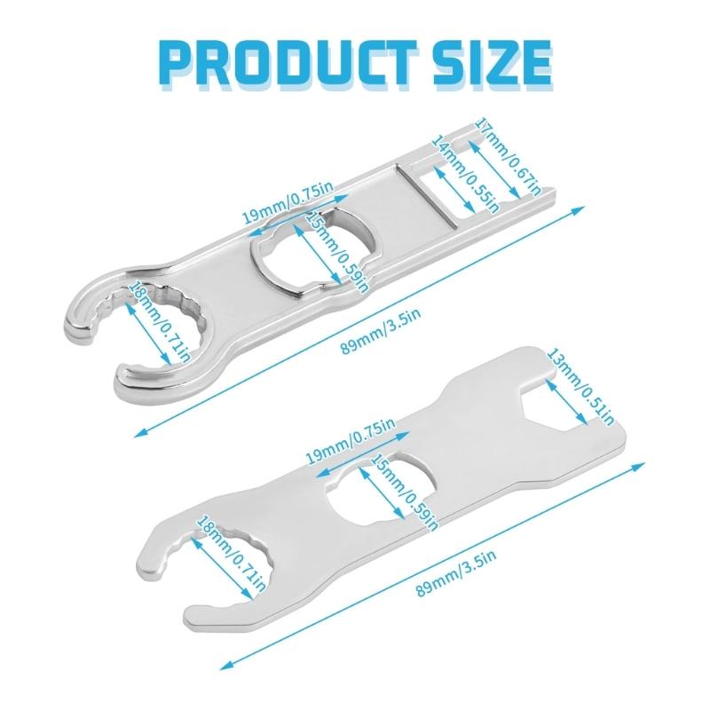Chave de boca de metal para conector solar Ferramenta de conector solar Conjunto de chave de boca de metal para sistema de cabo de painel solar