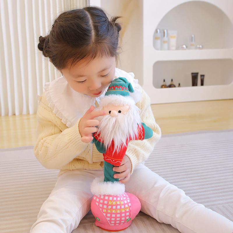 Kreative 40cm Elektrische Plüschpuppen Tanzende Tiere Superweiche Puppen Cartoon Weihnachtsmann Fledermäuse Kürbis Spielzeug Halloween Geburtstagsgeschenk