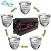 Pure Sine Wave Inverter 1000W 1600W 2000W DC 12V 220V 50Hz Power Inverter EU plug Home Car Converter Solar Energy
