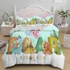 Cute Dinosaur Duvet Cover Kids 3D Cartoon Animal Bedding Set Full/Queen Microfiber Quilt Cover For Boy Girl Child Bedroom Decor