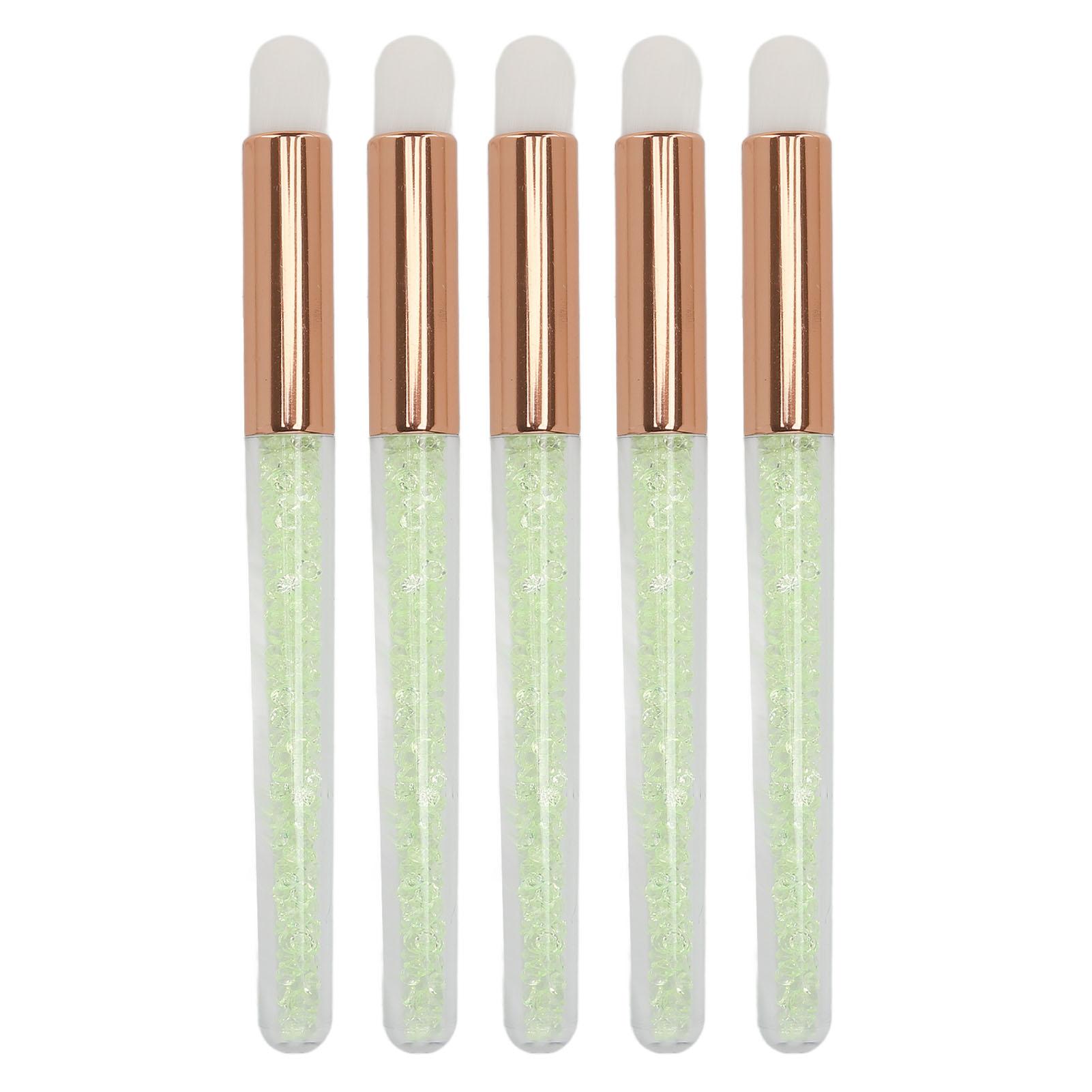 

5 шт. Кисть для растушевки макияжа губ с круглым кончиком, стразы, мягкая щетина, аппликатор для нанесения макияжа губной помады