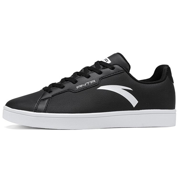 New Anta Anti Slip Wear Resistant Low Top Skateboard Shoes Men's Black 912028003-1