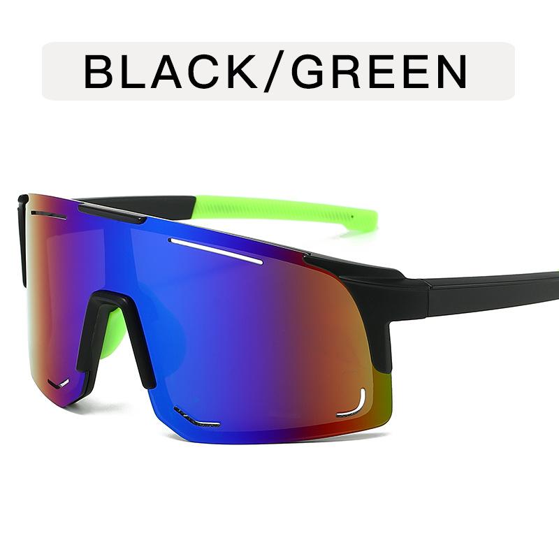 Gafas de sol deportivas para mujer, gafas de ciclismo a la moda para exteriores, gafas de sol para hombre con montura grande, gafas de espejo de una pieza, gafas para esquiar y pescar