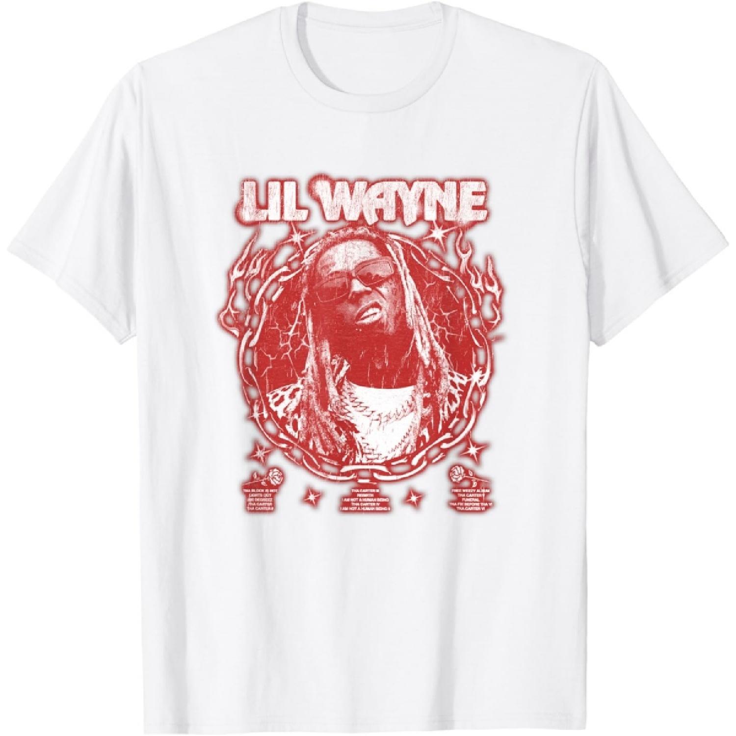 Официальная футболка Lil Wayne с блестками XXXXXL белый