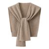100% Pure Cashmere Knitted Shawl: All-Season Versatile Scarf & Cape