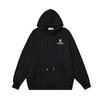 Off-White 2025 Herbst/Winter New Crown Schräg gestreifter Schwarzer Haarschnitt Bedruckter Hoodie Herren- und Damen-Hoodie