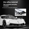 1/32 Alloy Die-cast Koenigsegg JESKO Sports Car Model Sound and Light Return Belt Base Ornament Children's Toys Birthday Gift