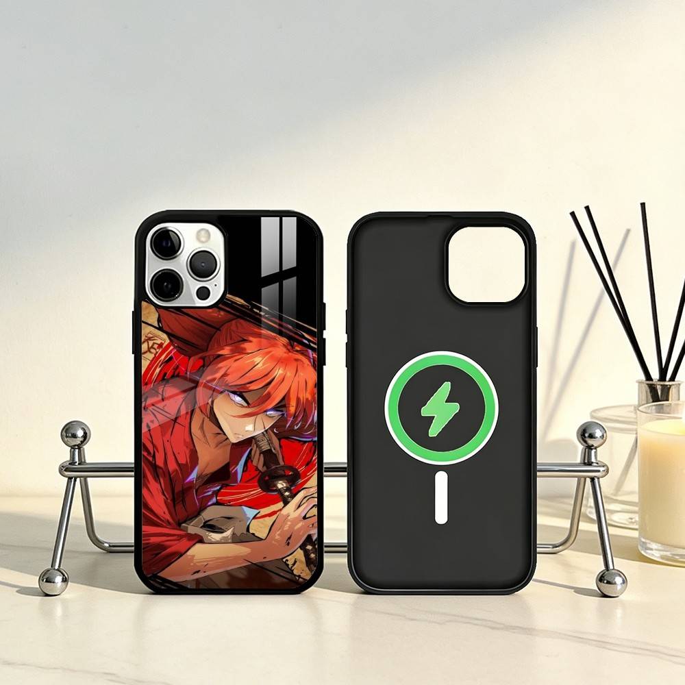

Anime R-Rurouni Kenshin Phone Case For iPhone17,16,15,14,13,12,11 Plus,Pro Max Magnetic For Magsafe Wireless Charging iPhone12PRO