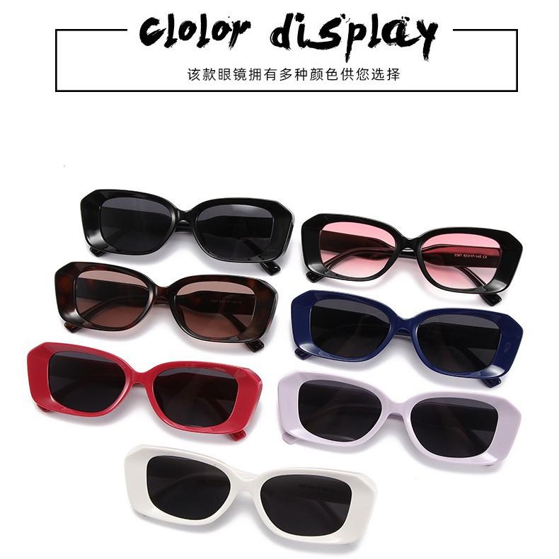 Sunglasses Irregular Imitation Plate Frame Sunglasses Women'S Sunshade Sunglasses