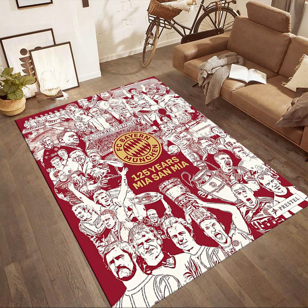 Fc Bayern München Square Rugs Are a Great Choice for Living Rooms, Bedrooms, Home Décor, and As Gifts.