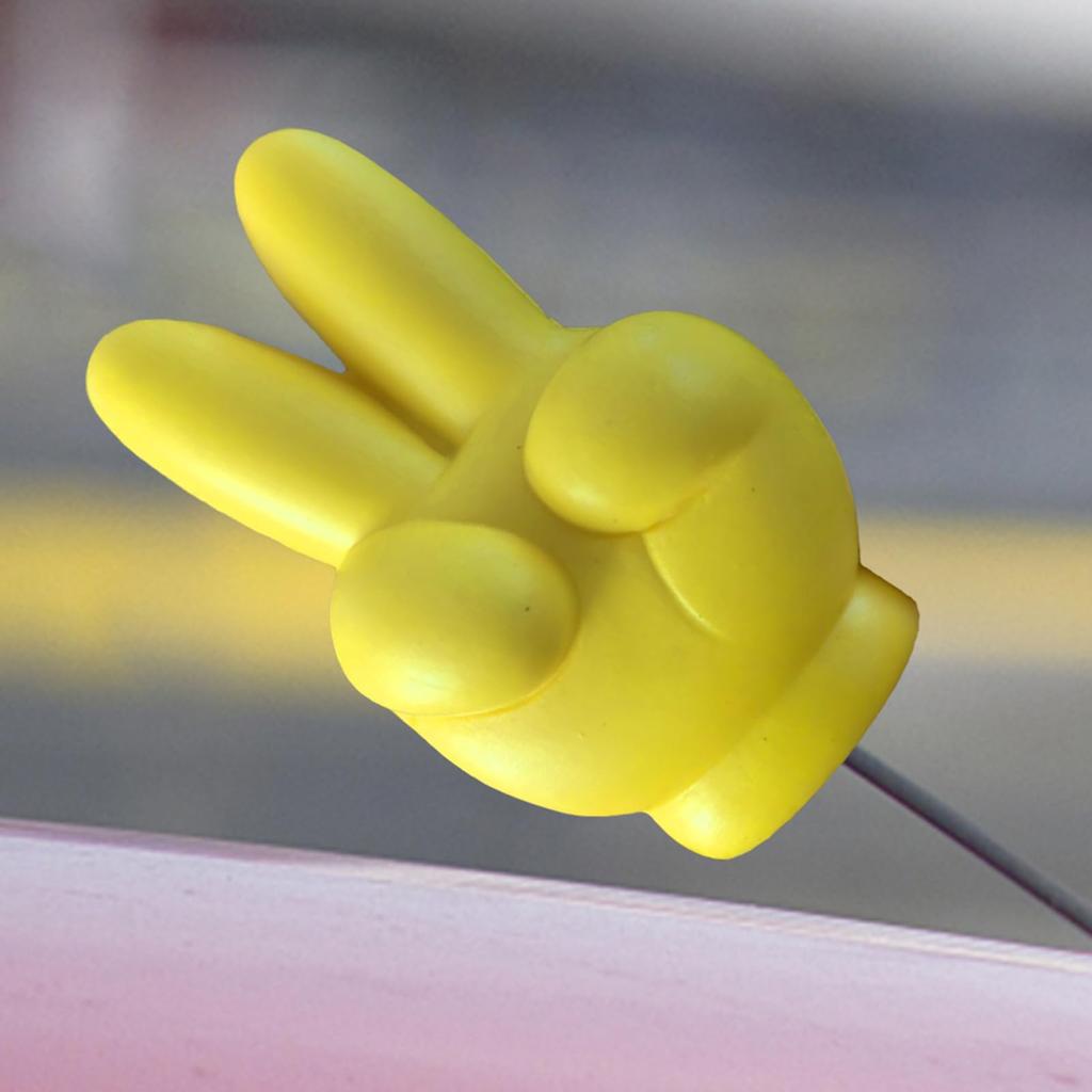 Hand Gesture Car Antenna Ball - Foam Roof Ornament, Exterior Styling Decoration | Creative