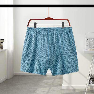 Herren Boxershorts Elastisches Design mit hohem Bund Karomuster U-förmige Shorts Slips Lockere Passform Unterhosen Alltagskleidung