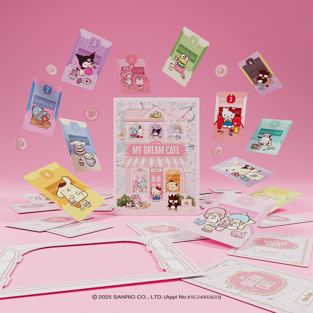 My Dream Cafe Sanrio Characters Card Board Game - Paper Safari My Dream Cafe