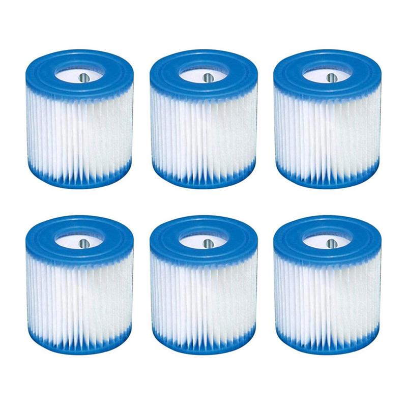 ABBY-6Pcs Pool Filter Cartridges 89X79x45mm Replacement Swimming Pool Filter For Pool Filter Pump Cleaner
