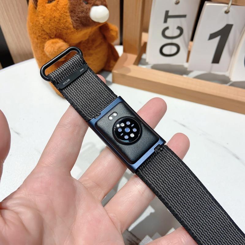 Replacement Nylon Watch Strap for Amazfit Helio Strap Full Coverage Wrist Band Magic Hook Loop Adjustable Soft Breathable